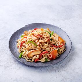 Spicy Sesame Chicken Noodles